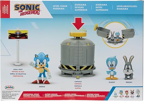 Miniatura 7 de Sonic The Hedgehog Diorama claro de nivel de 2.5" con Sonic, flicky & Pocky