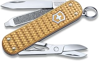 Victorinox Classic Precious Alox Pocket Knife (Brass Gold)