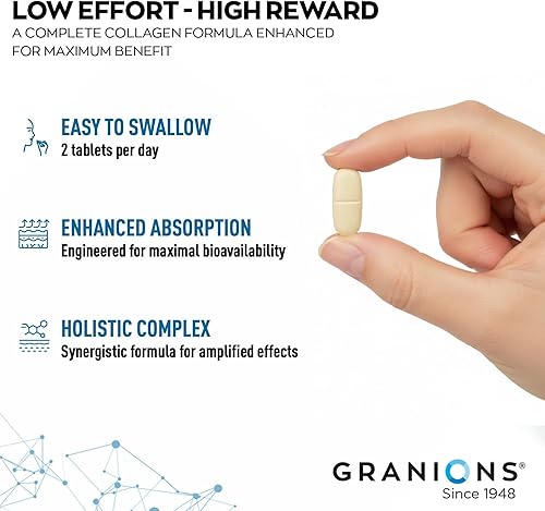 Miniatura 8 de Complejo de pastillas de colágeno marino  Suplemento de ácido hialurónico de 200 mg, coenzima Q10 CoQ10, péptidos de colágeno marino hidrolizados,