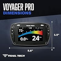 Vista 7 de Trail Tech 922-122 Voyager Pro - Kit de GPS para nieve con mapas de rastreo de calibre digital, pantalla táctil TFT LCD de 4 pulgadas, seguimiento