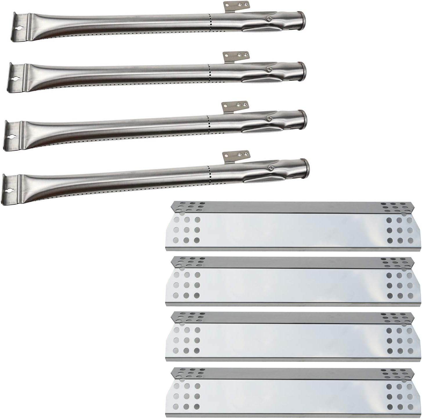 Direct StoreParts DG262 Grill Burner 14 7/8", Heat Plates 14.6" x 4.2", Igniter Kit fits for Nexgrill 720-0830H,720-0888N/S,720-0783E,720-0830X, for Home Depot Nexgrill 4 Burner 720-0830H
