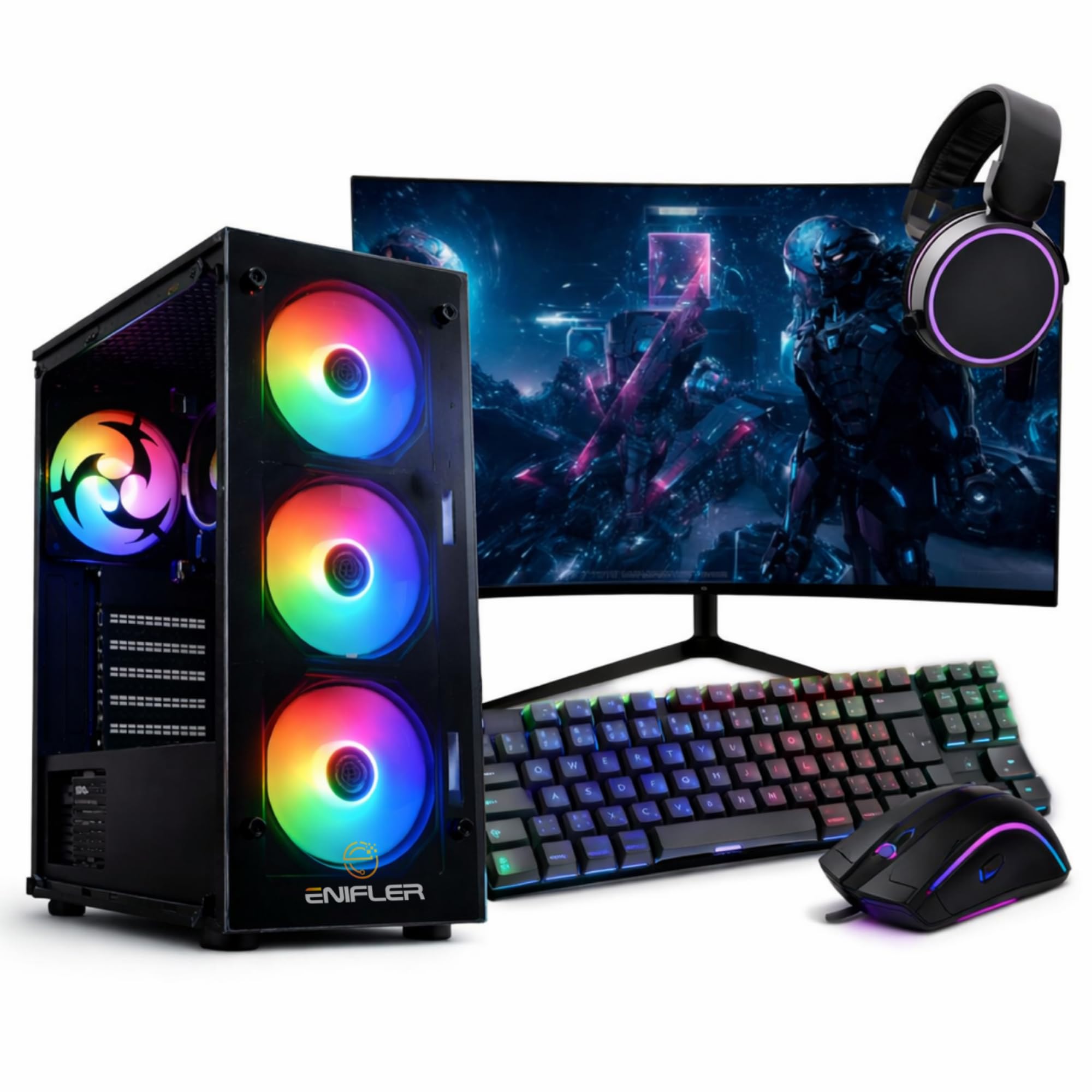 4点セット GAMENOTE PC GAMING DEVICEゲーミング　訳あり PC Gamer Completo Ryzen 5 5600GT, 16GB DDR4, SSD 480GB, 500W 80