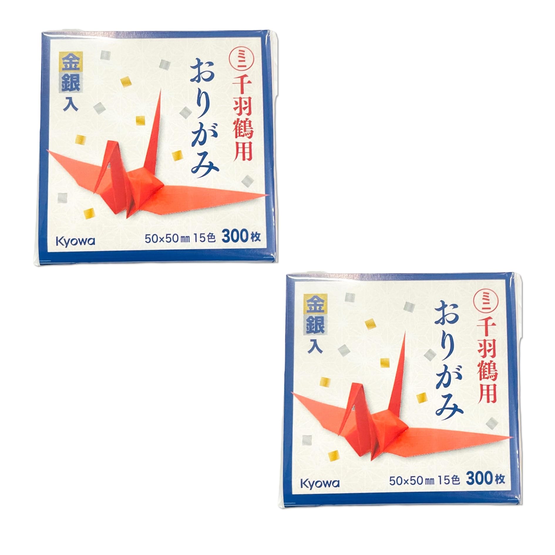 Amazon | ミニ千羽鶴用 折り紙 【 300枚 × 2個 】 千羽鶴
