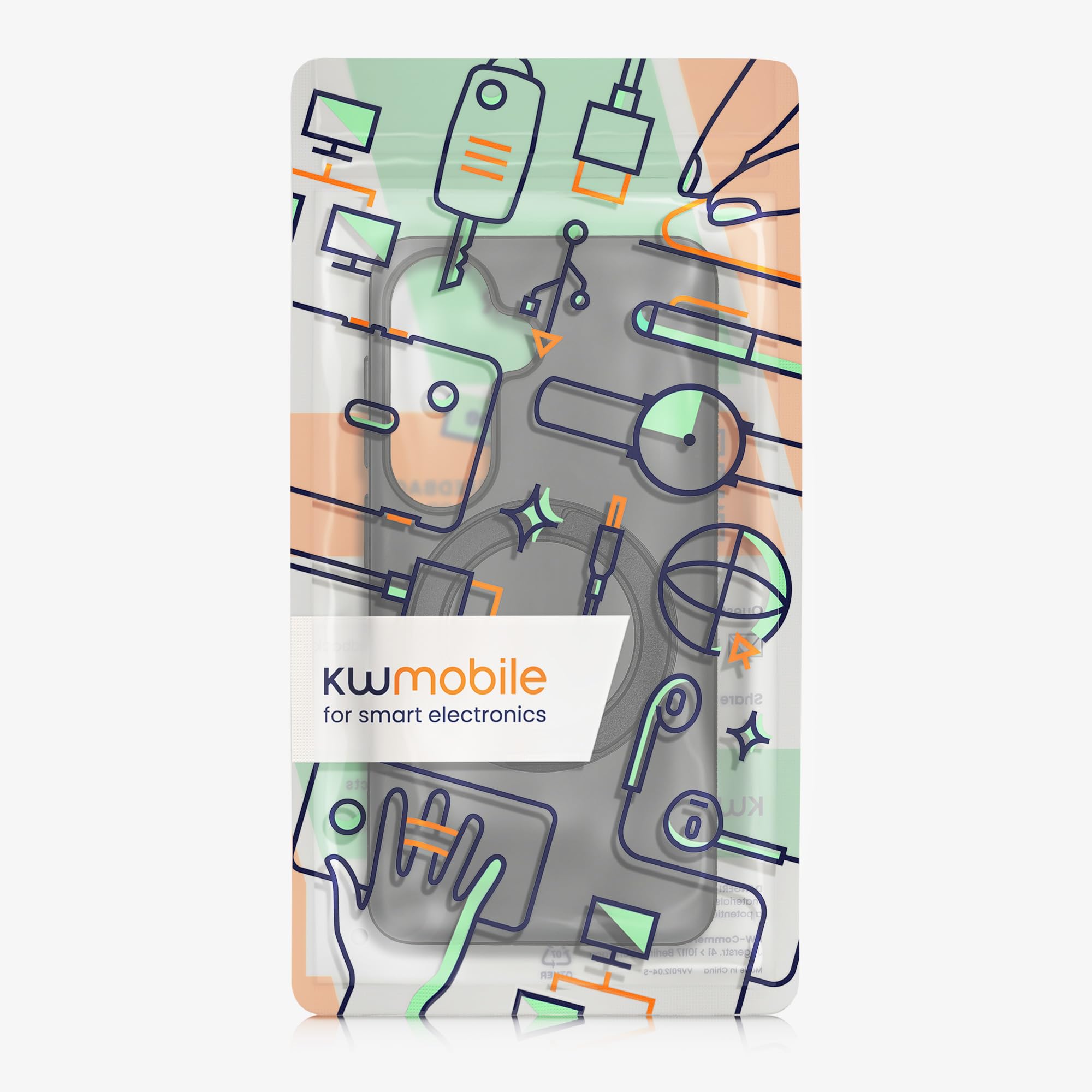 kwmobile Etui z 360° pierścieniem stojaka do Samsung Galaxy S26 - twarda obudowa z obrotowym podstawką - kompatybilne z MagSafe - czarne