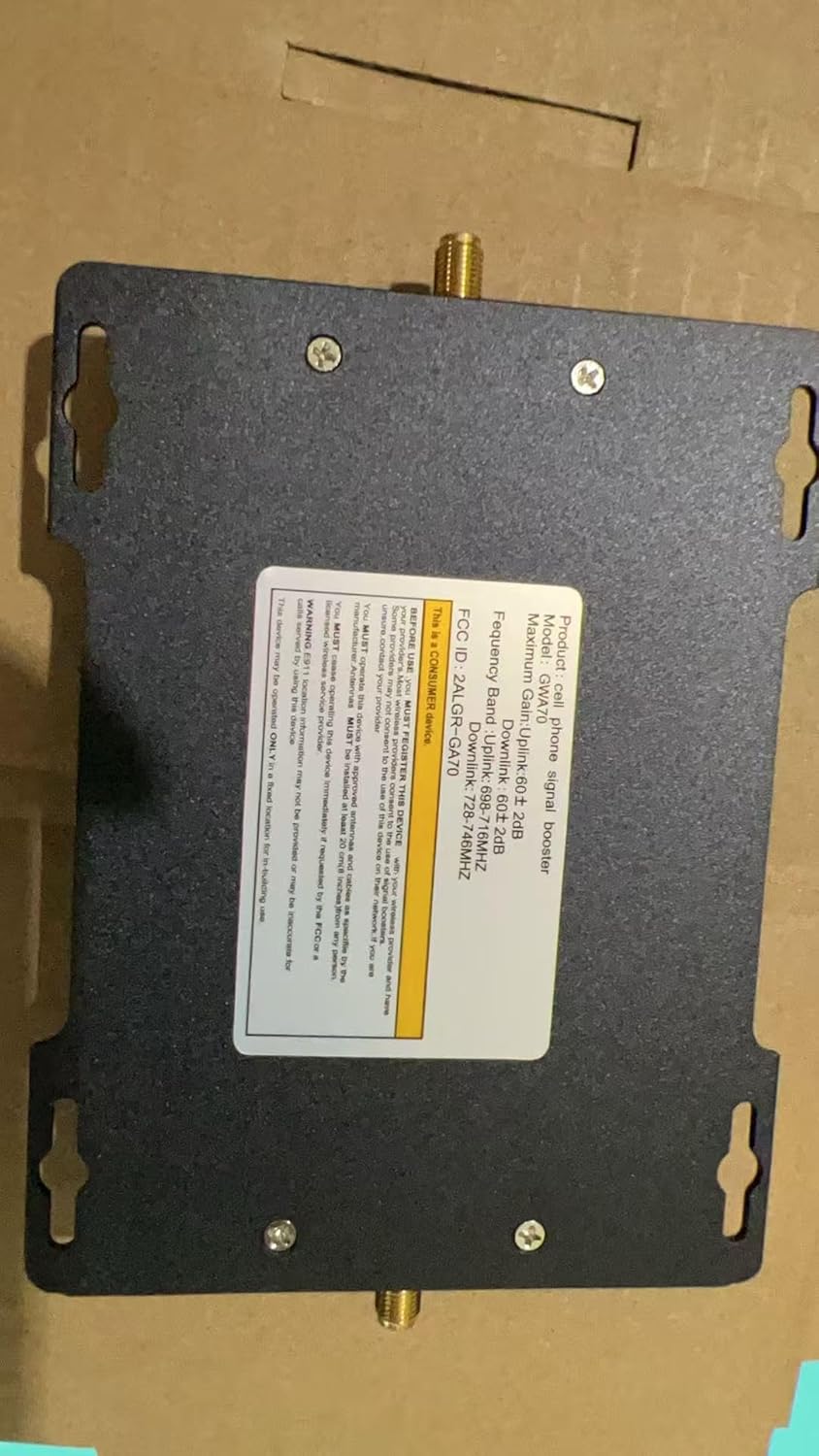 AT&T Cell Phone Signal Booster for 5G 4G LTE Band 12/17 | Up to 4000 Sq Ft Coverage for Home & Office | FCC Approved Signal Booster Amplifier Repeater