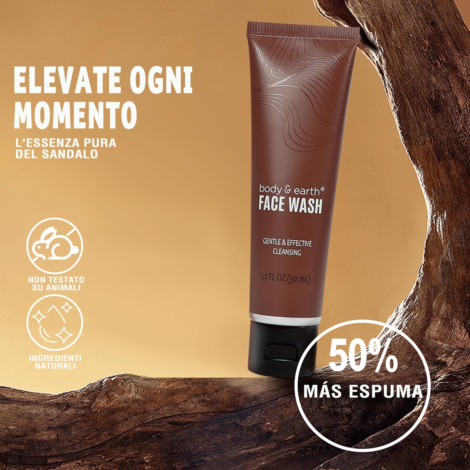 Bath and Body Gift Baskets for Men Body & Earth Sandalwood Mens Bath Set including Body Lotion, Face Wash, Shower Gel - Image 4