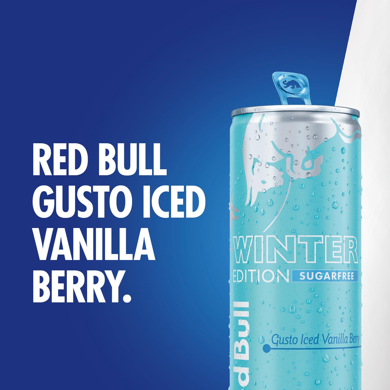 Red Bull Energy Drink, Gusto Iced Vanilla Berry Sugarfree, 250 ml, 24 Lattine