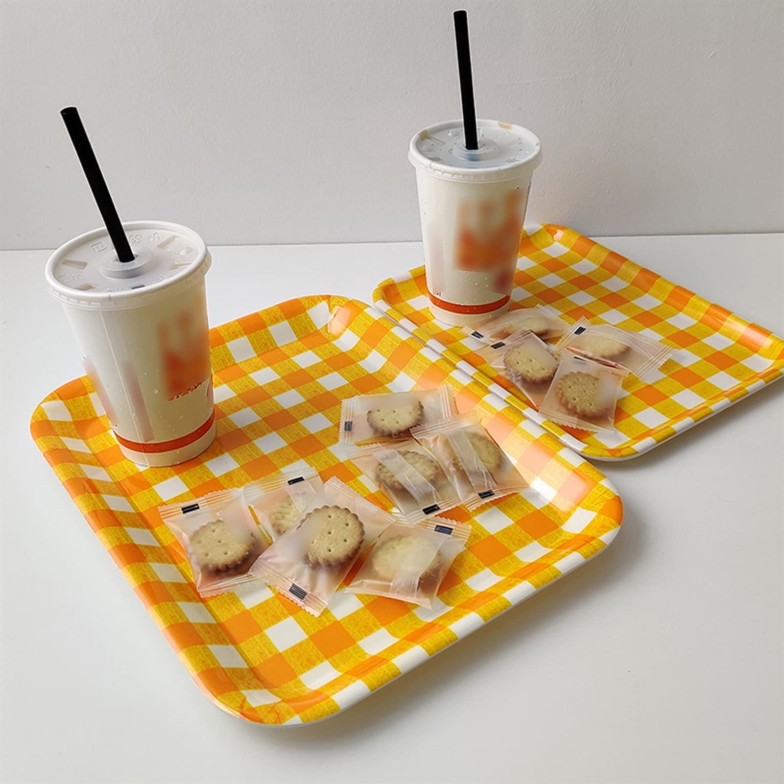 Bandeja/Bandeja Comer Bandejas de servicio Bandejas de servicio de desayuno Bandeja rectangular decorativa Conjunto de bandejas de alimentos Bandelero de la bandeja de la bandeja for la cena de la fie