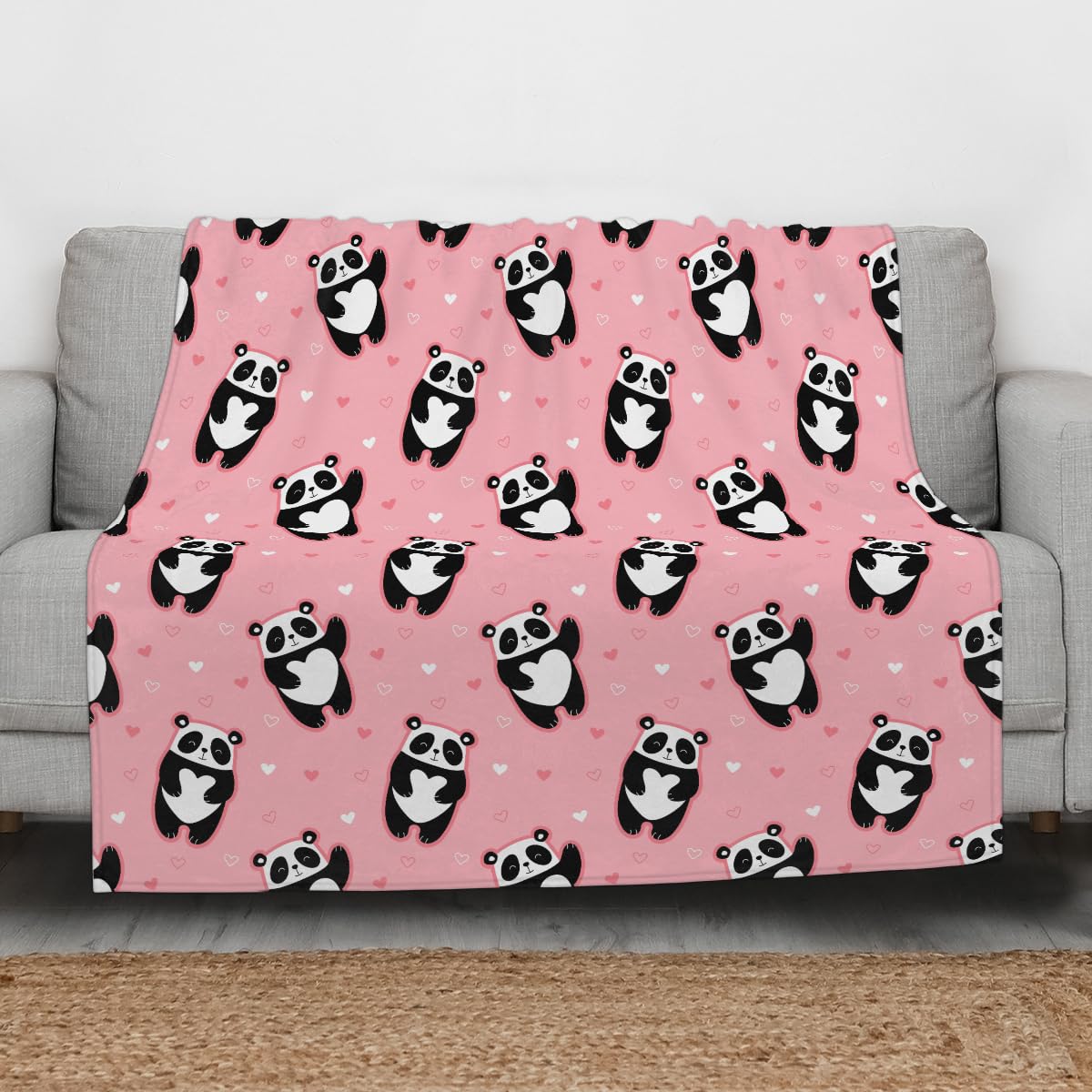 Anydia Coperta in pile con motivo motociclette e moto, 152 x 127 cm
