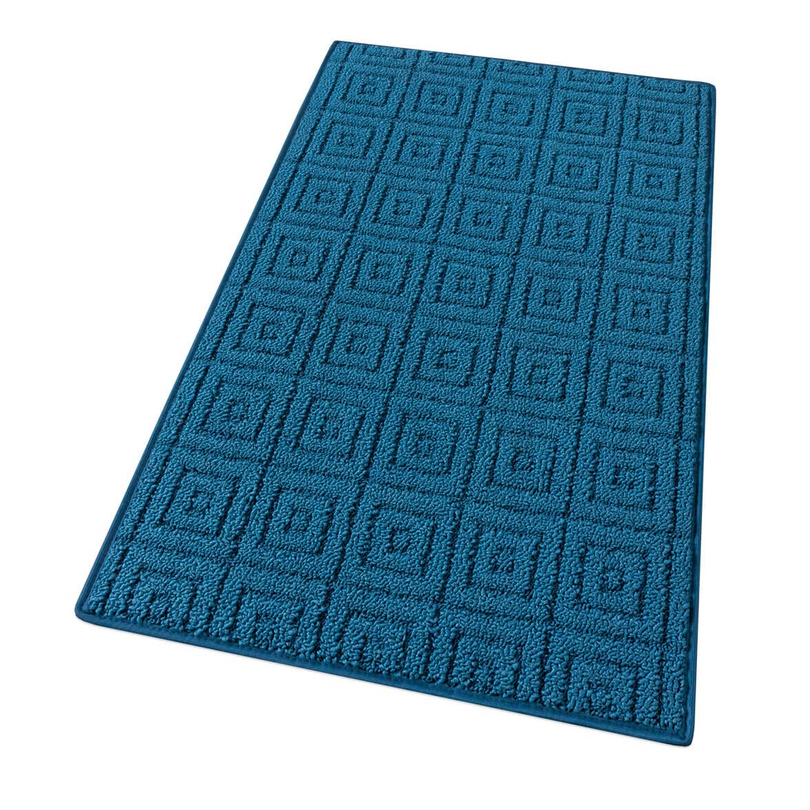 Tapis 3D Italien – 57x145 Cm – Rouge Bordeaux Et Vert – Antidérapant – Cuisine/salle De Bain