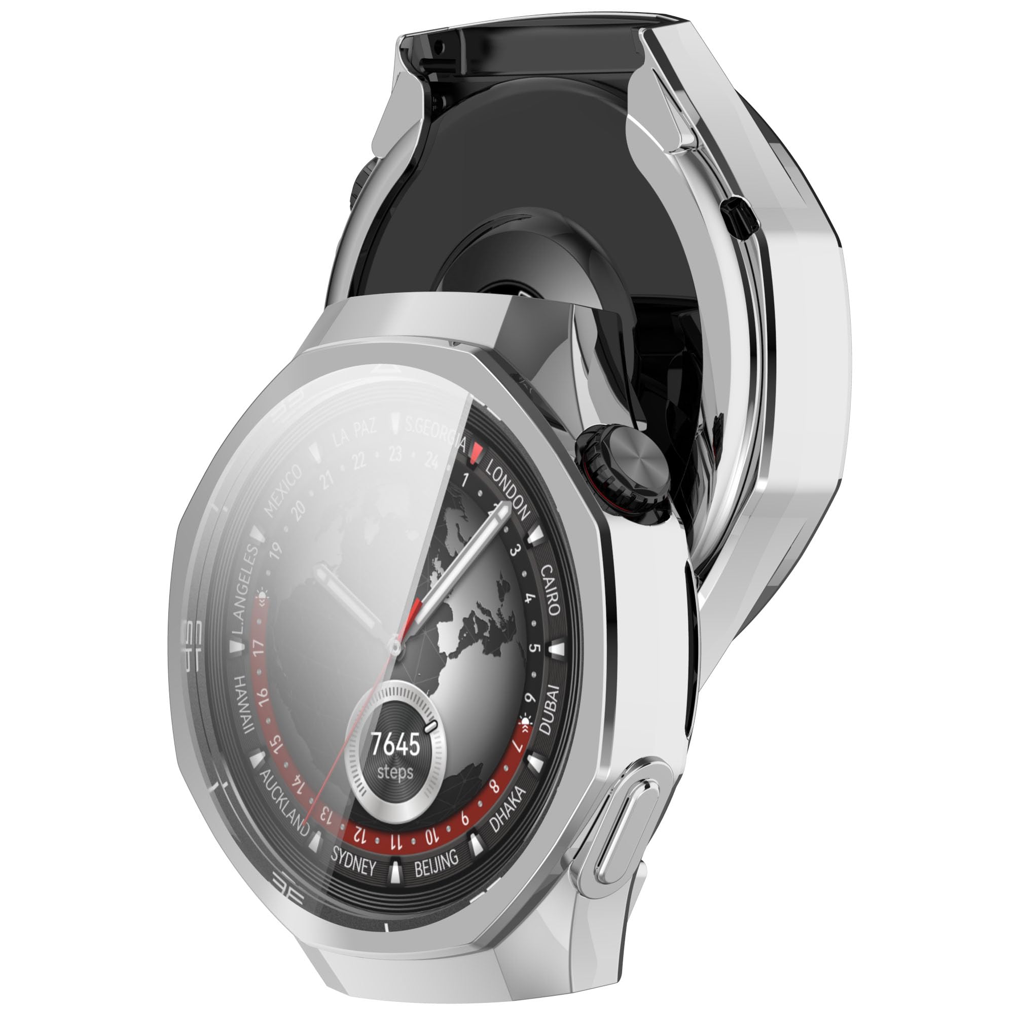 QJONSIU Case Compatible with Huawei Watch GT 5 Pro 46mm with Built in Screen Protector - Image 3