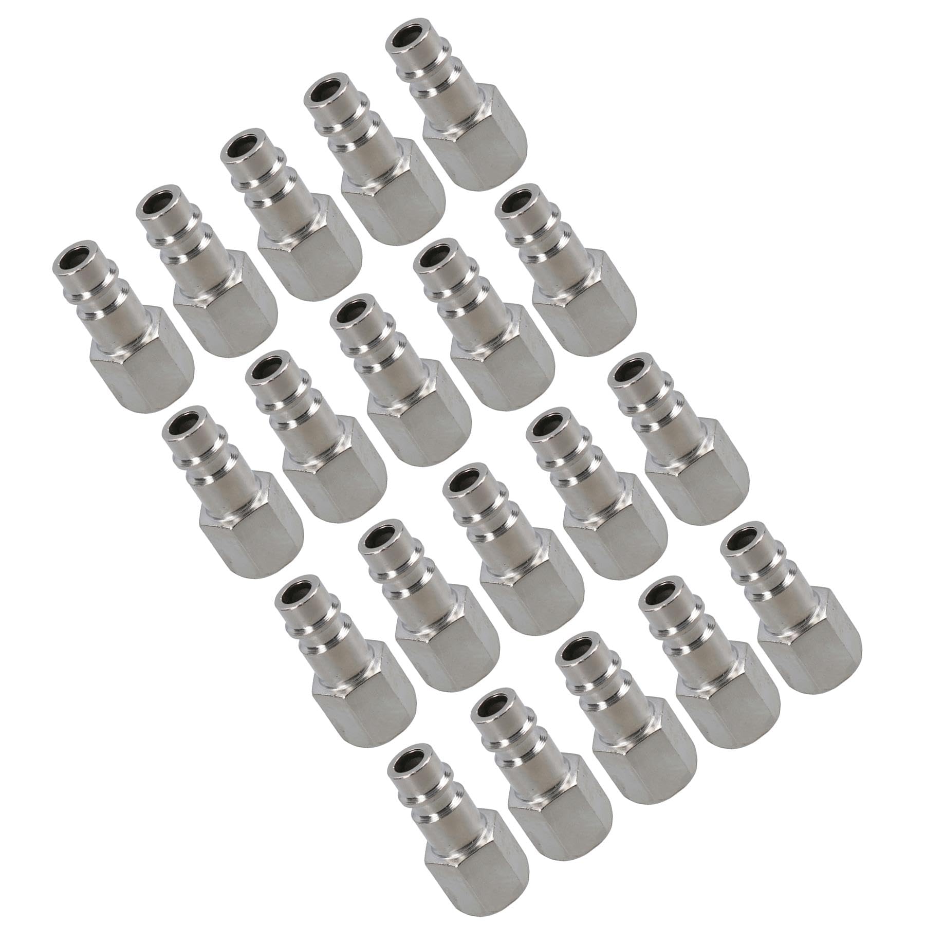 Euro Air Line - Raccordo a sgancio rapido per tubo flessibile 1/4 BSP filettatura femmina, 20 pezzi