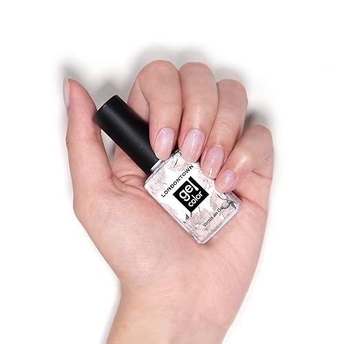 Miniatura 2 de LONDONTOWN Esmalte de uñas de gel UVLED, de larga duración, resistente al astillado, color de alto brillo, esmalte rosa brillante, 0.4 fl oz.40