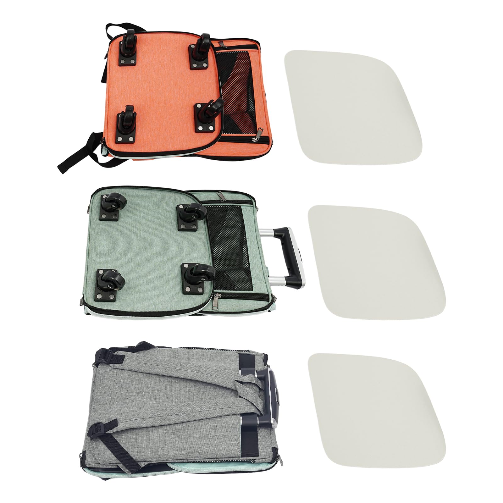 Trasportino pieghevole per cani, 34 x 28 x 44 cm, con tasche, versatile, pieghevole, per viaggi, escursioni, passeggiate, visite turistiche (grigio)