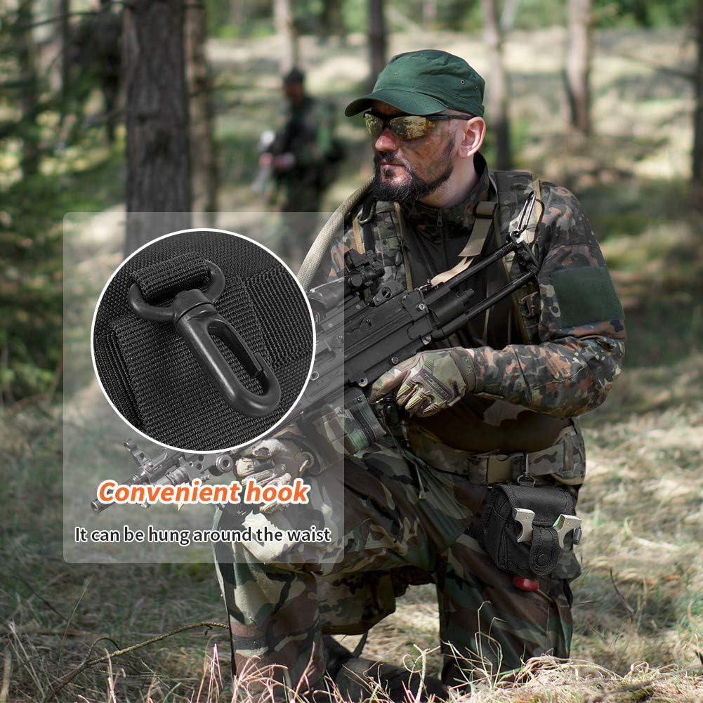 Huntvp 6/8/10 mm / 10 mm stalowa proca / zwille torba na banan na polowanie na kemping