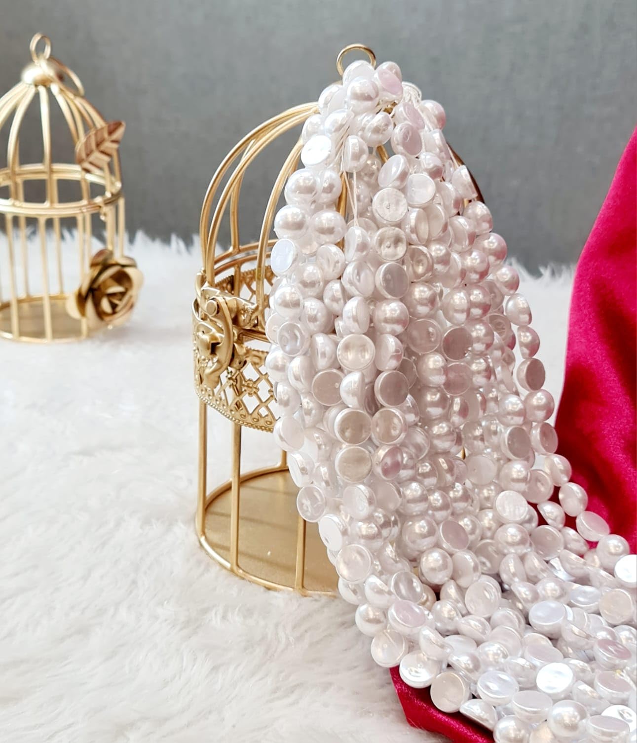 SATYAM KRAFT 300 Pcs Artificial White Half Moti Pearls Beads for Jewellery Making, Necklace, Bracelet Set for Beading, Crafting, Scrap Booking and Hand Embroidery Materials(12 mhn) (B0CTF9JJFX) Amazon Price History, Amazon Price Tracker