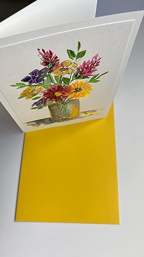 Miniatura 4 de Tarjeta Flores pintadas a mano