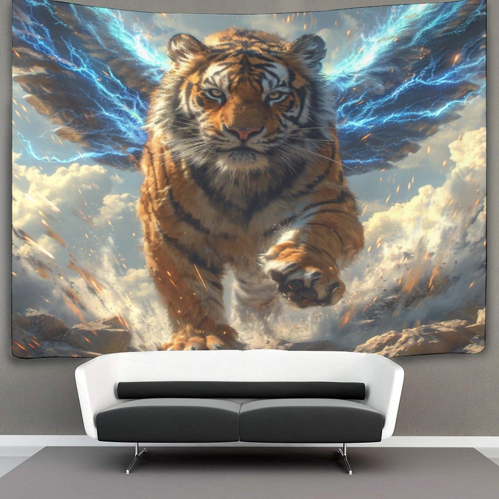 kaiyun Animal Tapestry Wall Hanging Tiger Art for Bedroom Living Room Dorm Decor 100cmx150cm