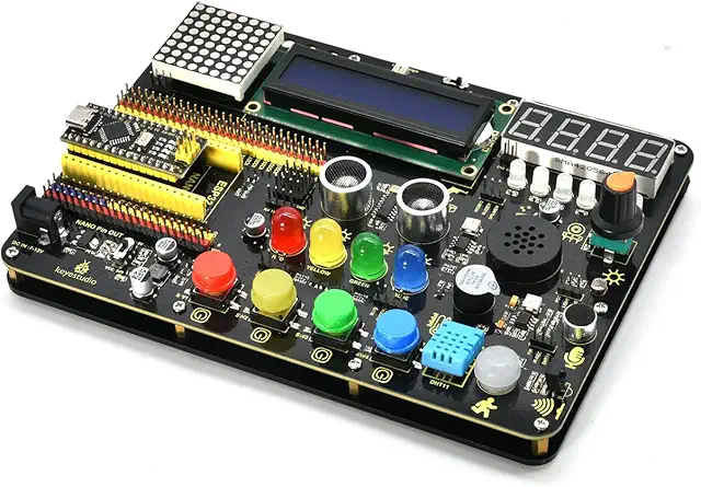 KEYESTUDIO Arduino Nano Starter Kit with 30 Projects & 15 Modules - STEM Educational Set