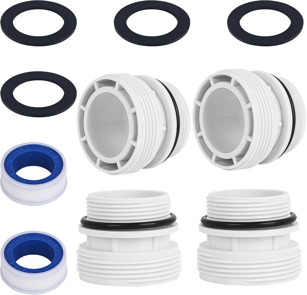 4560 Pool Hose Adapters Kit for Intex Hayward Coleman Pool Filter Pump | 4560 Pool Hose Adapters Kit Compatible with 40mm to 1 1/2 Inch Above Ground Pool Hose Adapter, 4-Pack