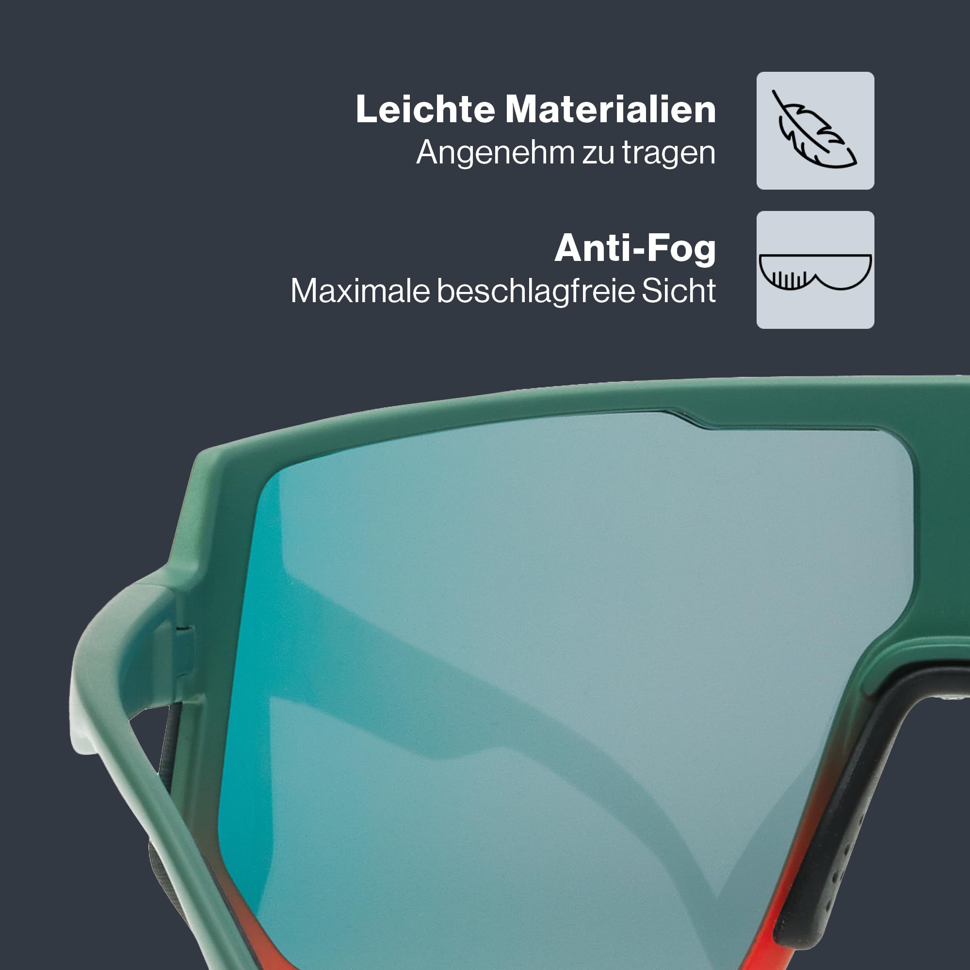 uvex sportstyle 235 - Sportbrille für Damen und Herren - 100% UVA-, B, C Schutz - druckfreier Sitz & perfekter Halt