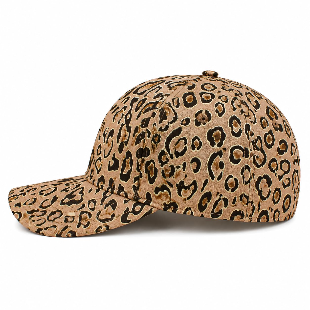 VRITRAZ Leopard Print Baseball Cap for Women & Girls | Adjustable Metal Buckle, Curved Brim & Structured Crown | Stylish Fashion Cap for Casual Wear, Travel, Outdoor, Sports & Gifting (Brown) 1