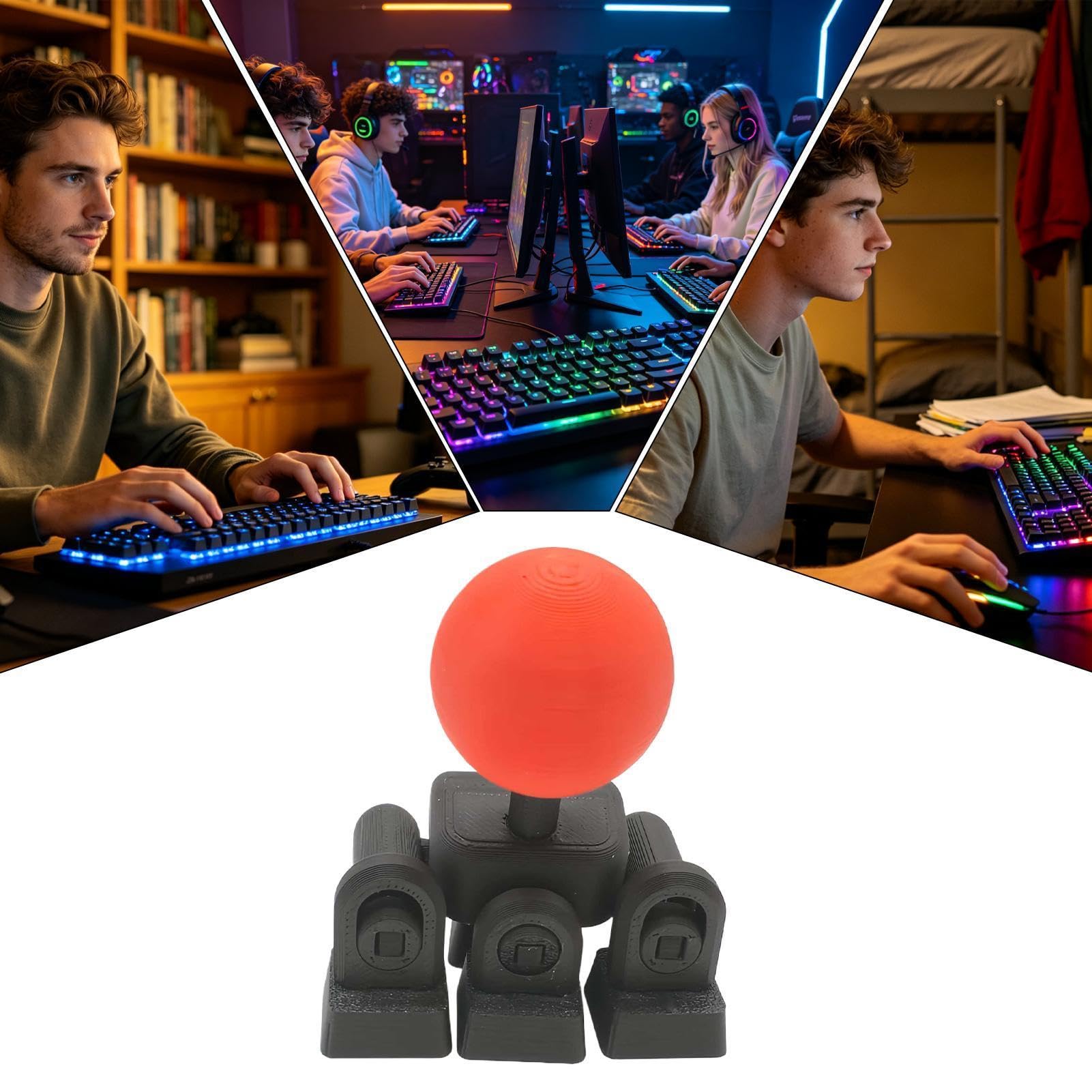 Joystick Keycap Tastiera, Attacco a Pulsante a Rilascio Rapido, Tastiera Meccanica Controller Gioco Joystick, per Arcade, Esports, Modding, Digitazione, Editing Video, Appassionato, Streaming, Lavoro