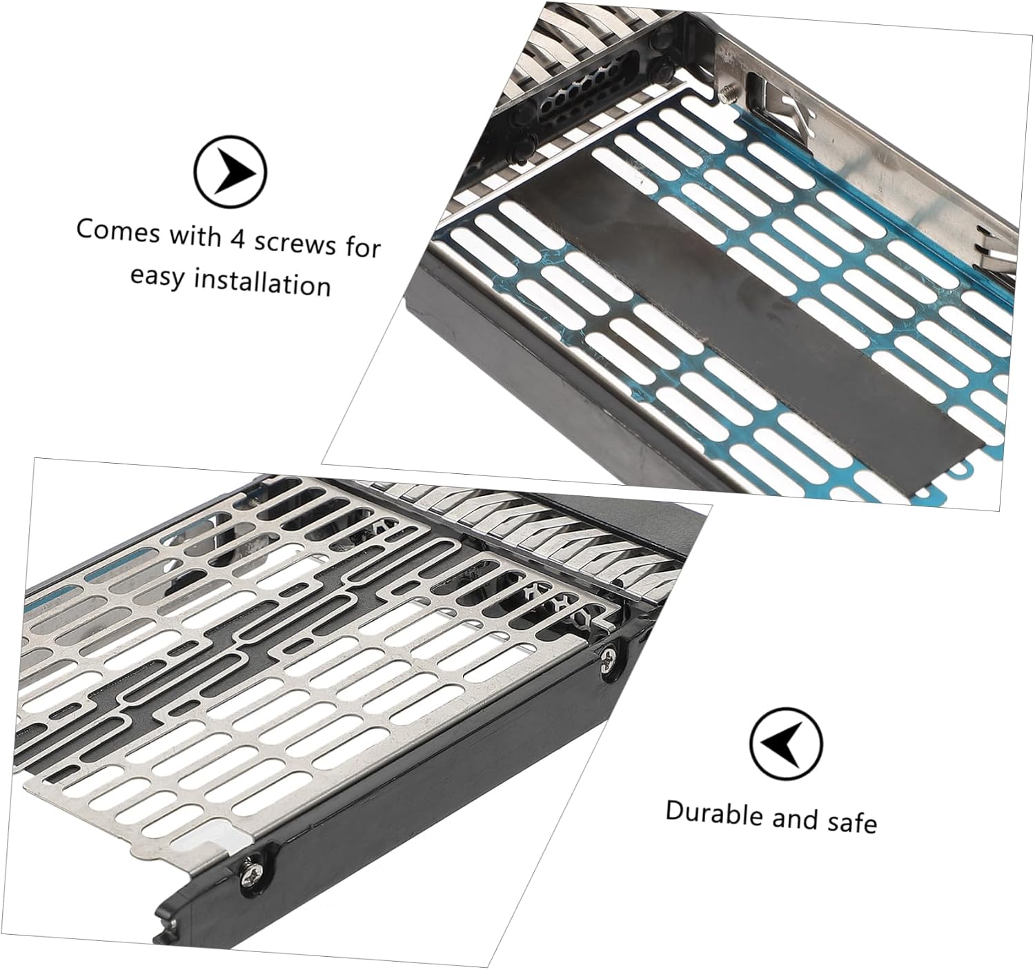Hard Drive Tray Black for Servers Easy Installation Screws Compatible Multiple Models Style