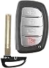 KeylessOption Keyless Entry Remote Car Key Fob Control 4-Button Smart Replacement with Uncut Insert for 2016 2017 2018 Hyundai Elantra CQOFD00120, 95440-F2000