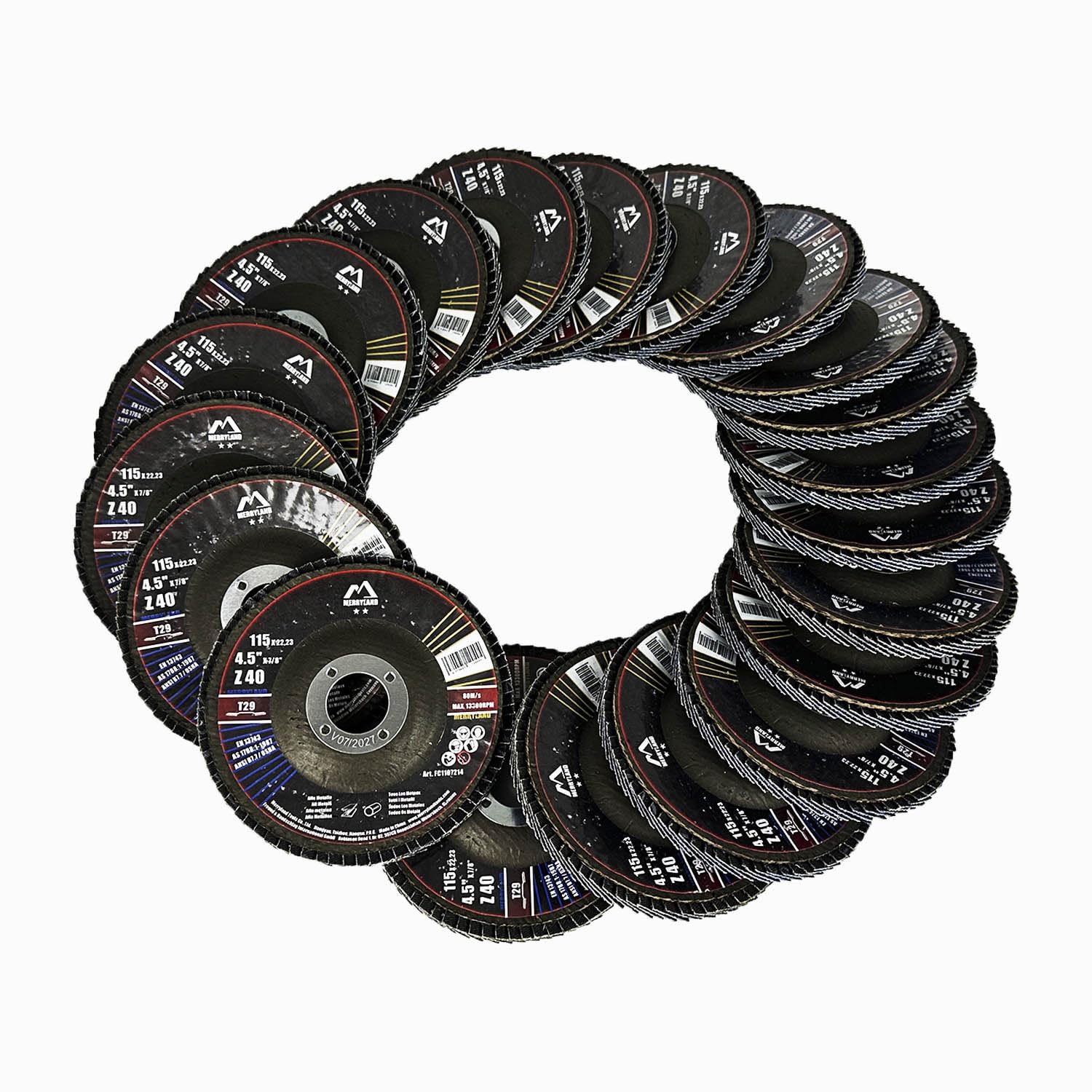 Merryland Flap Discs - 20 Pack 40 Grit -5