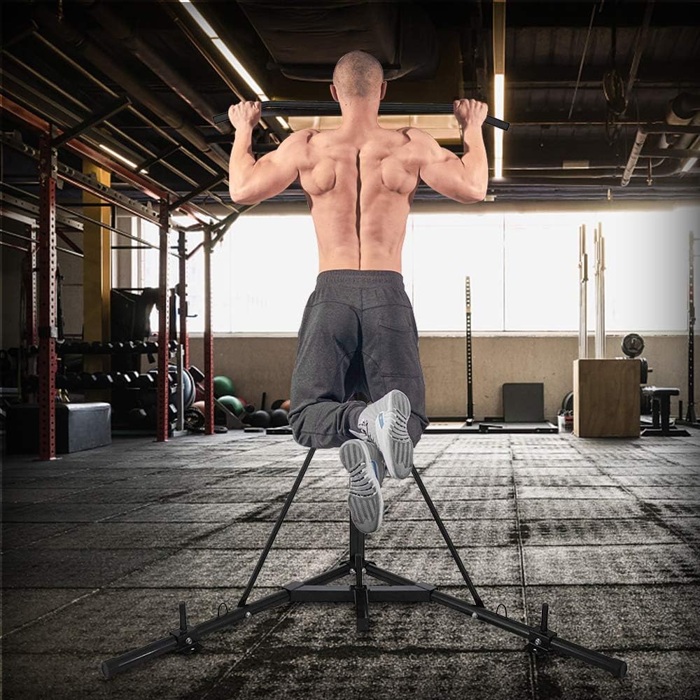 Weanas Folding Heavy Bag Stand Portable Sandbag Rack Free Standing Heavy Duty Punching Bag Boxing Stand Height Adjustable for Home Fitness (Pull-up bar 2 in 1) : Sports & Outdoors