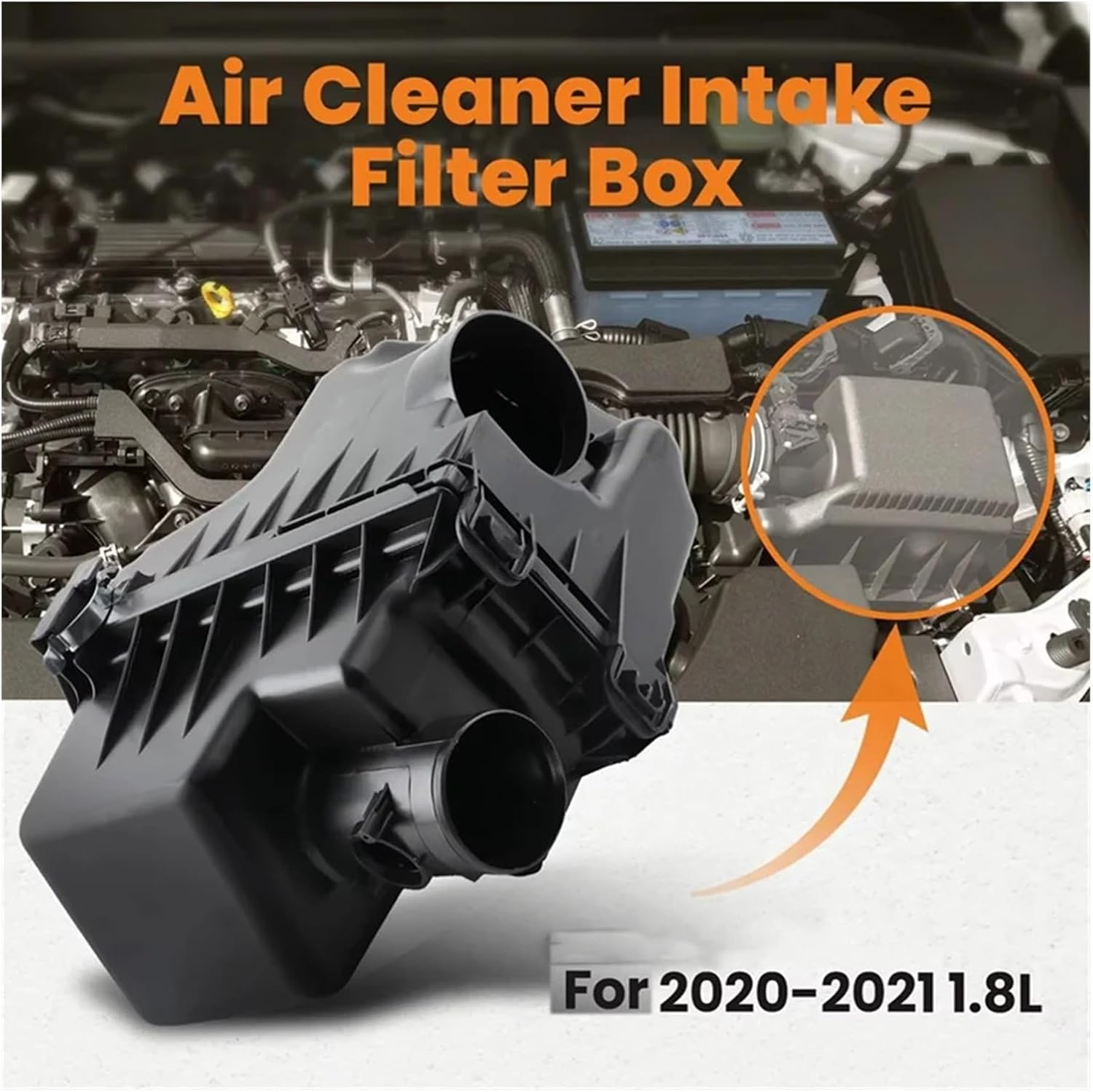 Air Intake Cleaner Box Housing Assembly Fit For Corolla LE 1.8L 2020 2021 2022 Air Filter Cartridge 17700-37370