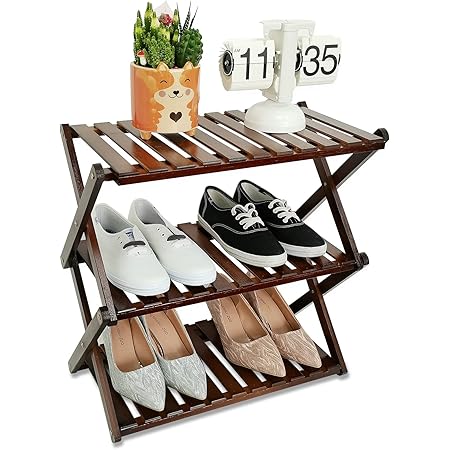 ックス ナチュラルウッド 3段シューズラックの通販 by nanairomam's
