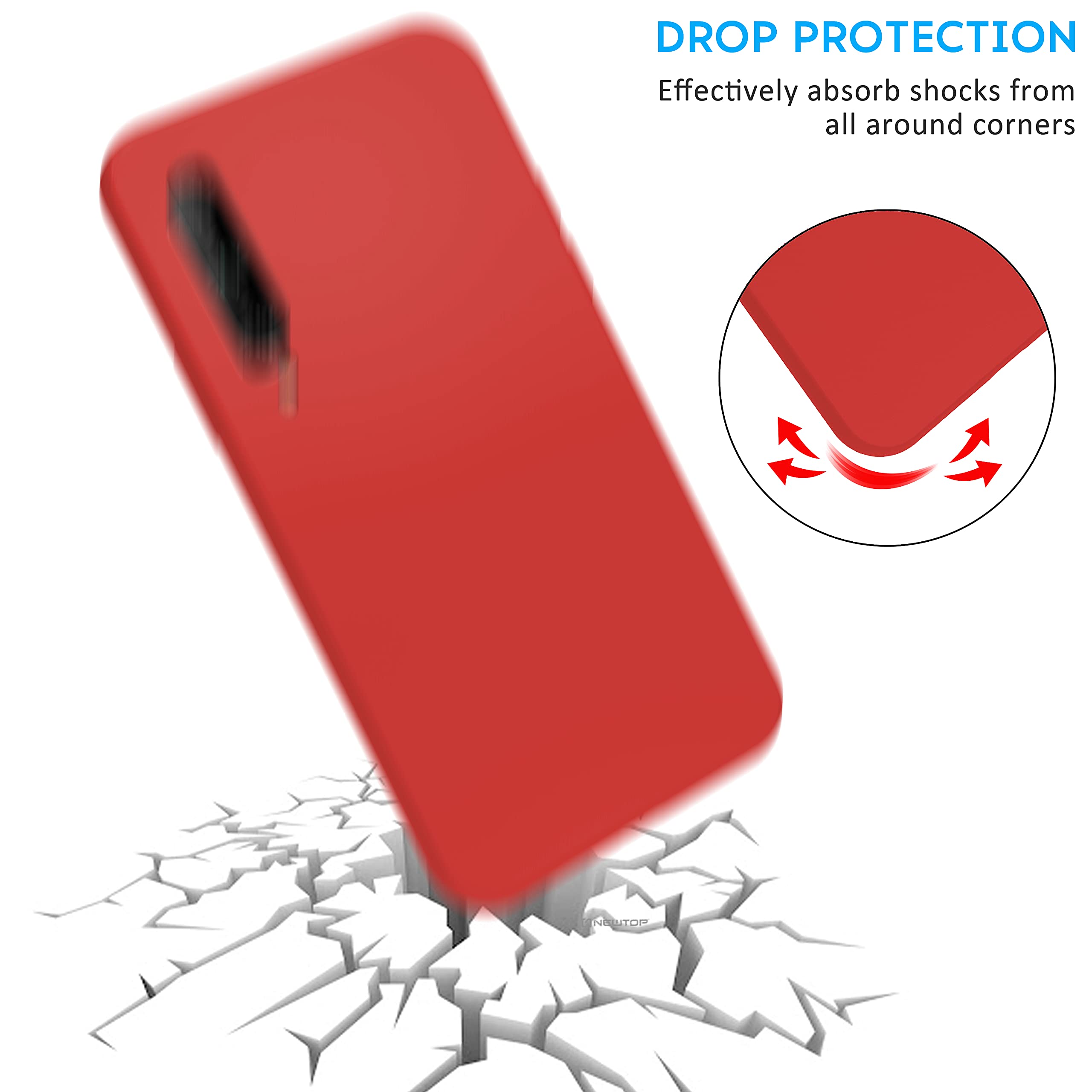 N NEWTOP Cover TPU Morbida E Sottile Per Huawei P Smart Plus 2019 - Colore Nero