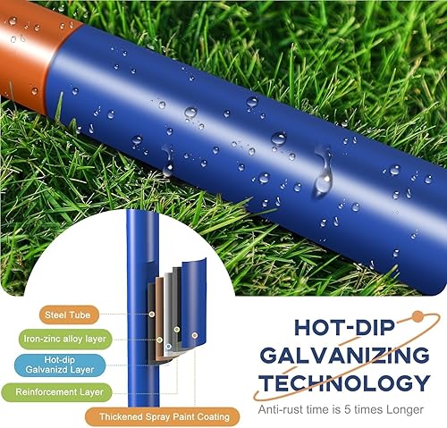 Miniatura 3 de Juego de columpios 2 en 1 para niños, juego de columpios para exteriores de 500 libras, 1 asiento de columpio con platillo y 1 cinturón para