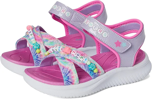 Skechers girls Jumpsters Sandal-tie Dye Bffs