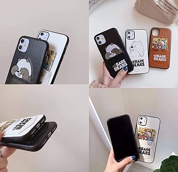 パンダくま iPhoneケース iPhone ケース クマ シロクマ パンダ カード入れ iPhone12