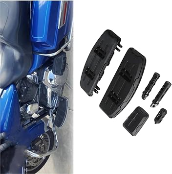 Foot Pedal Footboard Pedal 1Set Motorcycle Parts Accessories For Harley Street Glide FLHX FLHXI 2024 Footrest Foot PegsBlack