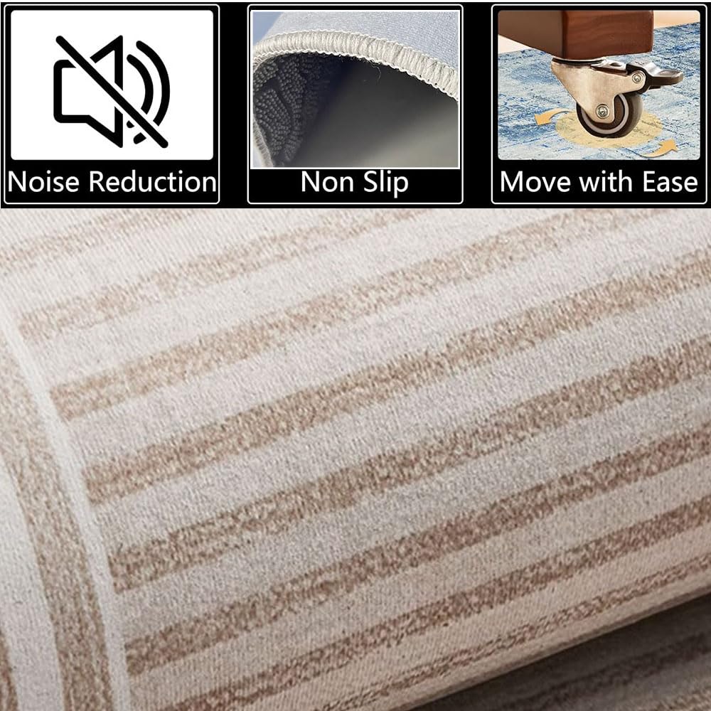 Alfombrilla para silla de oficina – Protector de suelo antideslizante para alfombras y madera dura, ideal para escritorios de juegos y oficina, 120 x 200 cm y estilo elegante 7