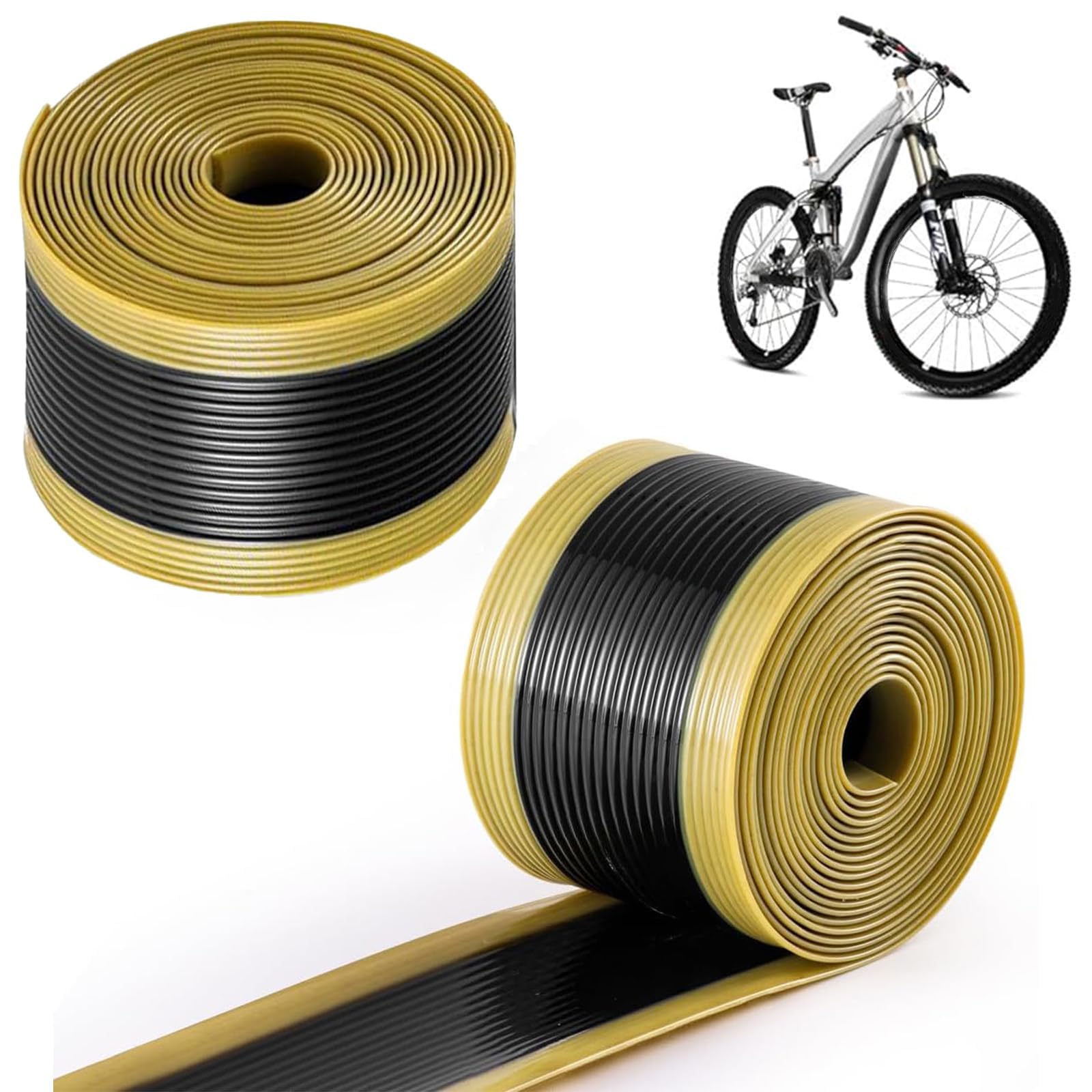 Bike Protection Tape Anti-puncture Proof Bike Tyre Liner, Bicycle Tube Flat Protector Compatible with 12" 16" 18" 20" 24" 26" 27.5" 29"