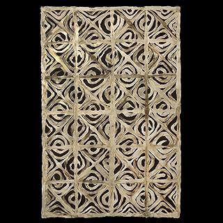 Amate Bark Paper from Mexico- Flowers Moteado 15.5x23 Inch Sheet