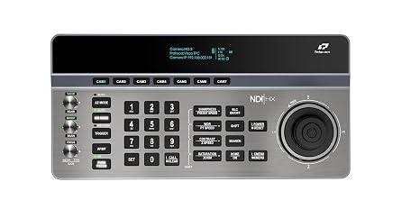 Telycam V-Joy+ PTZ Camera Controller Advanced IP & Serial Control, OLED Display, NDI|HX, VISCA, ONVIF, PoE, Presets & Shortcut Keys