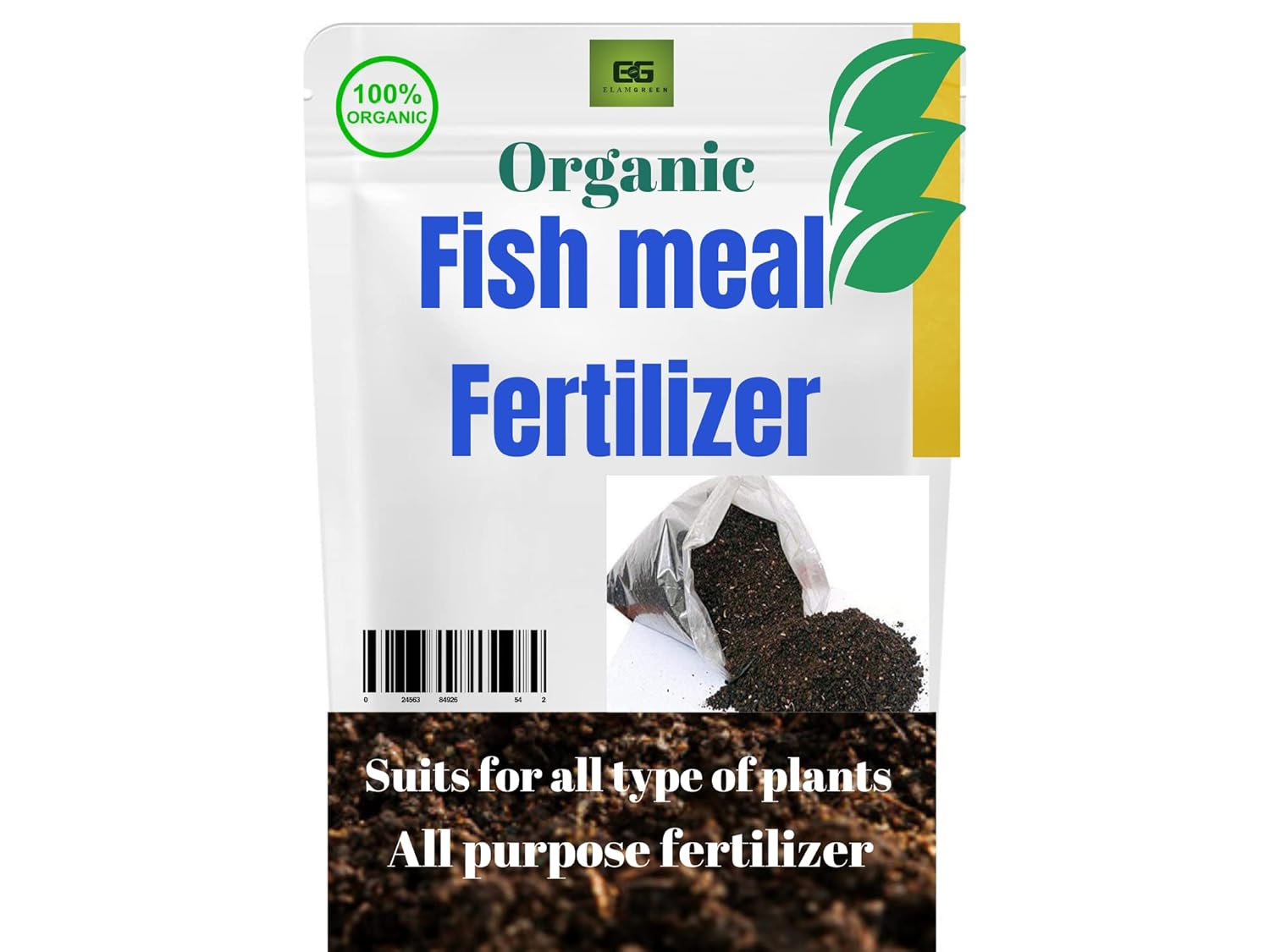 Elamgreen Fish meal fertilizer for plants home garden,fish meal compost