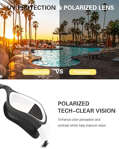 Miniatura 2 de Gafas de natación polarizadas, gafas de natación para hombres, mujeres y adultos, protección antivaho y UV