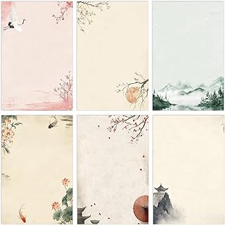 Supervitae 120 Sheet Japanese Stationery Paper for Letter Writing Scrapbook Paper Crafting Printing, 8.27