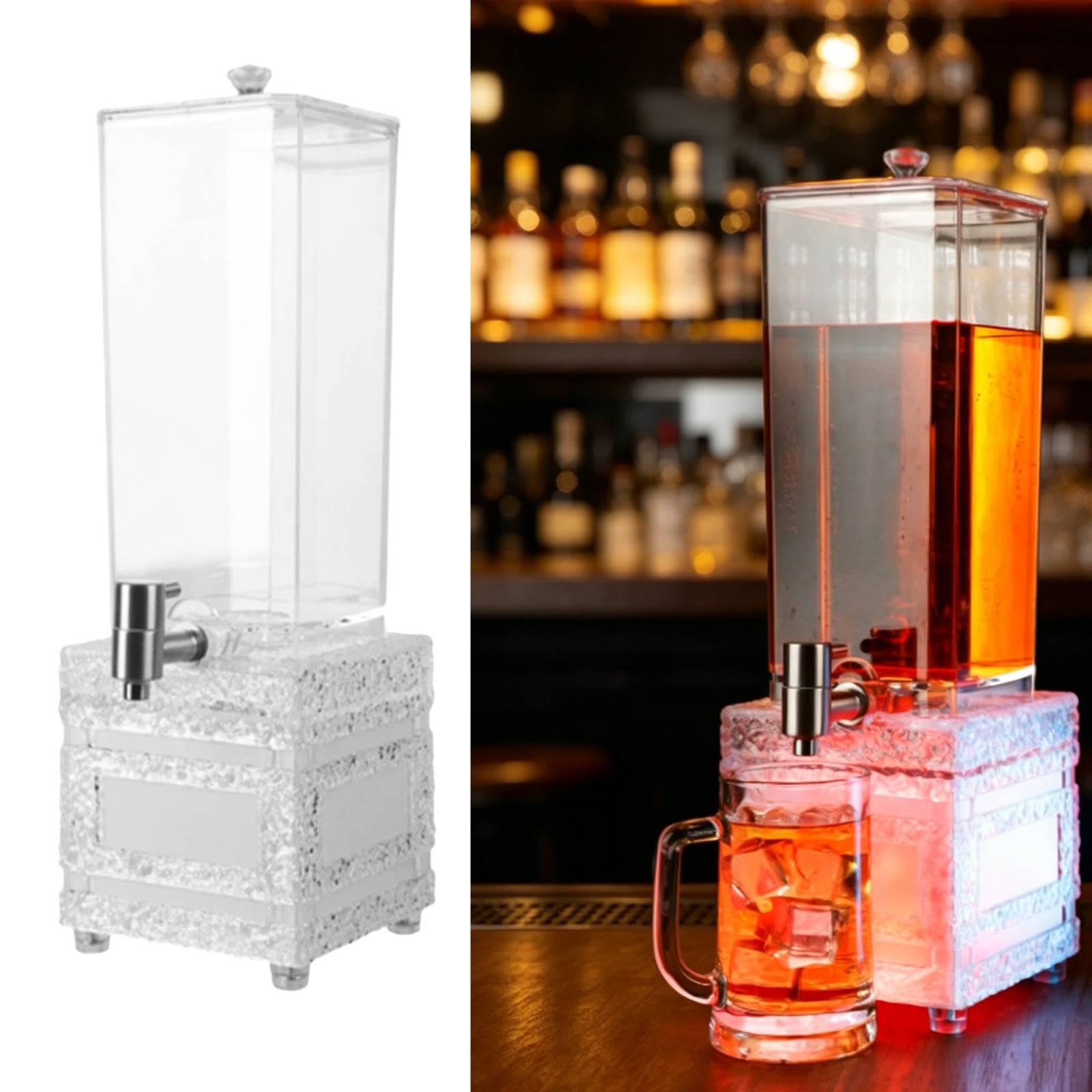 Sharplace Torre cerveza con grifo, dispensador bebidas cerveza, dispensador jugo para cocinas y fiestas, Cubo Cuadrado
