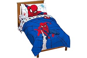 Jay Franco Marvel Spiderman Webtastic 4-Piece Toddler Size Bed Set
