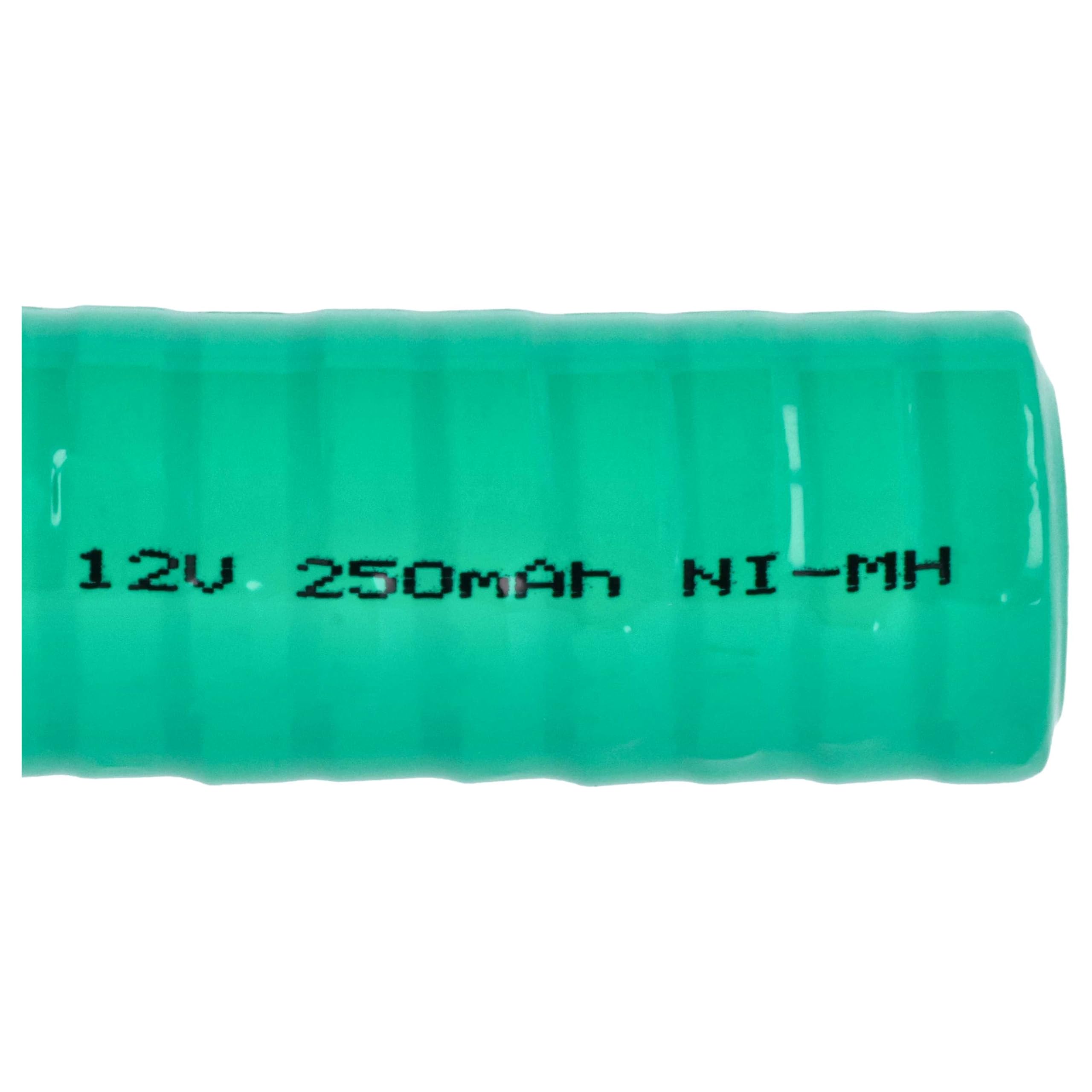 vhbw 10x NiMH Batería de botón de Repuesto Tipo V250H 250 mAh 12 V Compatible para lámparas solares, etc.