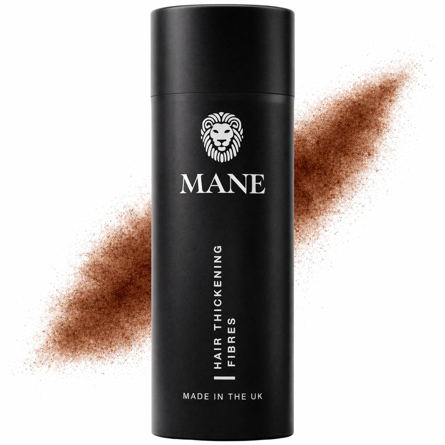 Mane Hair Building Fibers for Women & Men, for Fine & Thinning Hair, Thicker Fuller Looking Hairstyle, Conceal Bald Spots - Mid Brown