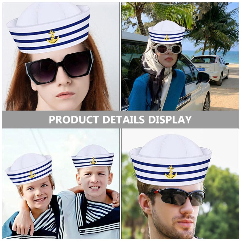 Set De Capitán Marinero – Gorra, Pañuelo, Gafas, Guantes, Pendientes Y Broche, Disfraz Unisex Para Fiestas Náuticas Y Cosplay